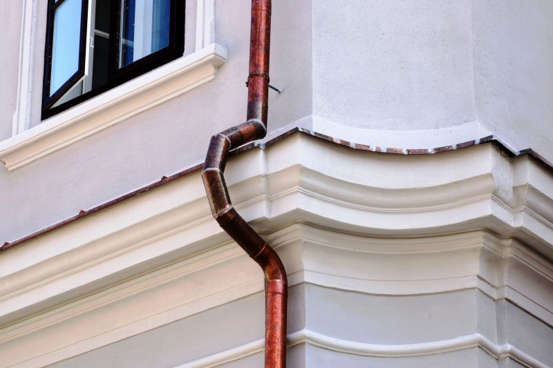 Copper Downspout Installation